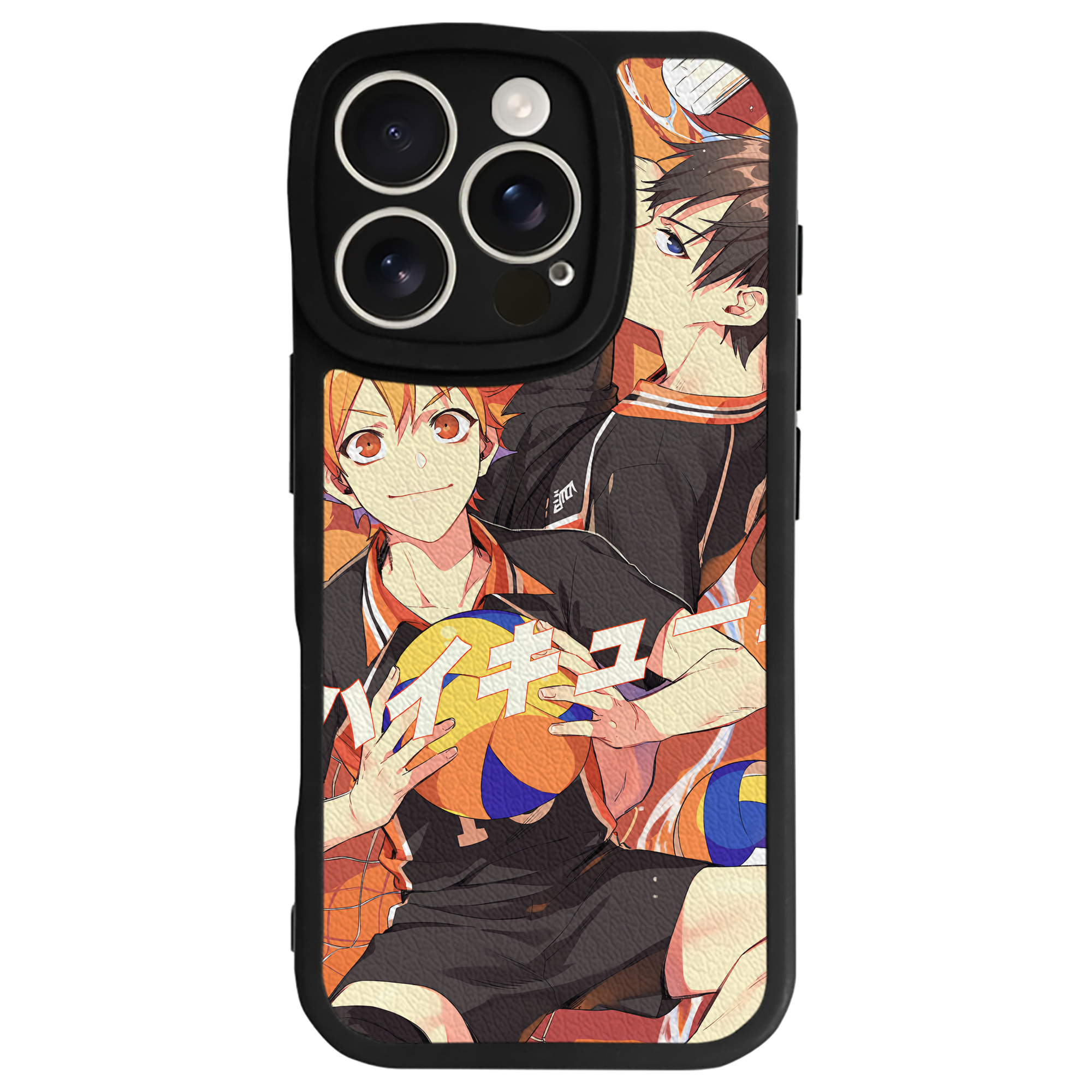 （画像用） ハイキュー!! Haikyu!! 【iPhone 16シリーズ対応】シリコンスマホケース（レザー調） 材質：シリコン